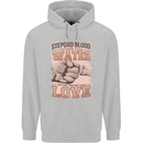 Stepdad Fathers Day Step Dad Mens 80% Cotton Hoodie Sports Grey