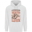 Stepdad Fathers Day Step Dad Mens 80% Cotton Hoodie White