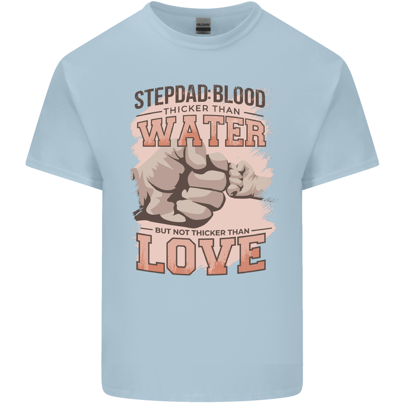 Stepdad Fathers Day Step Dad Mens Cotton T-Shirt Tee Top Light Blue