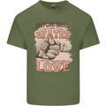 Stepdad Fathers Day Step Dad Mens Cotton T-Shirt Tee Top Military Green