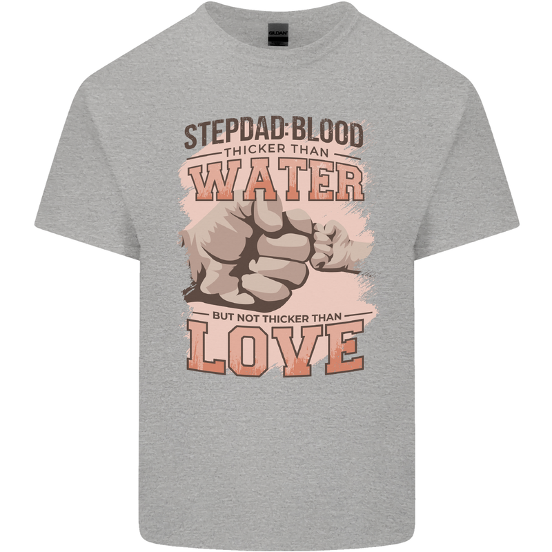 Stepdad Fathers Day Step Dad Mens Cotton T-Shirt Tee Top Sports Grey