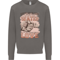 Stepdad Fathers Day Step Dad Mens Sweatshirt Jumper Charcoal