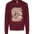 Stepdad Fathers Day Step Dad Mens Sweatshirt Jumper Maroon
