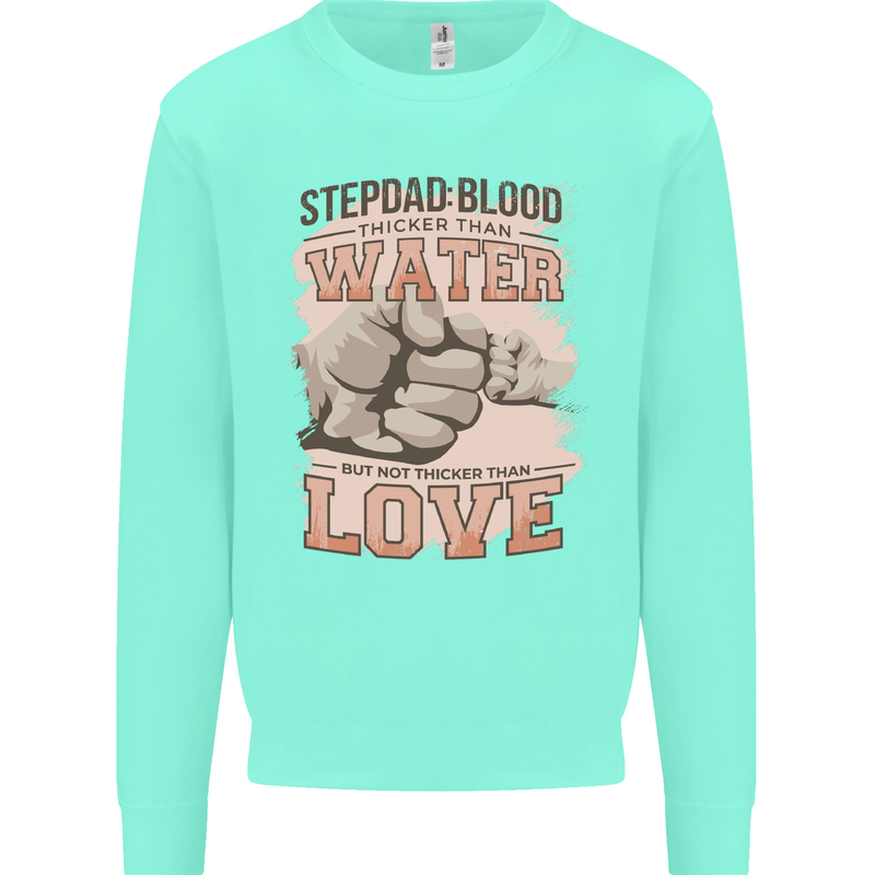 Stepdad Fathers Day Step Dad Mens Sweatshirt Jumper Peppermint
