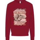 Stepdad Fathers Day Step Dad Mens Sweatshirt Jumper Red