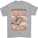 Stepdad Fathers Day Step Dad Mens T-Shirt Cotton Gildan Sports Grey