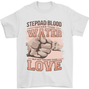 Stepdad Fathers Day Step Dad Mens T-Shirt Cotton Gildan White