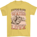 Stepdad Fathers Day Step Dad Mens T-Shirt Cotton Gildan Yellow