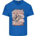 Stepdad Fathers Day Step Dad Mens V-Neck Cotton T-Shirt Royal Blue