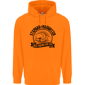 Stepdad & Daughter Best Father's Day Childrens Kids Hoodie Orange