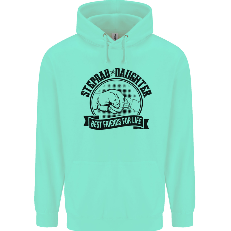Stepdad & Daughter Best Father's Day Childrens Kids Hoodie Peppermint