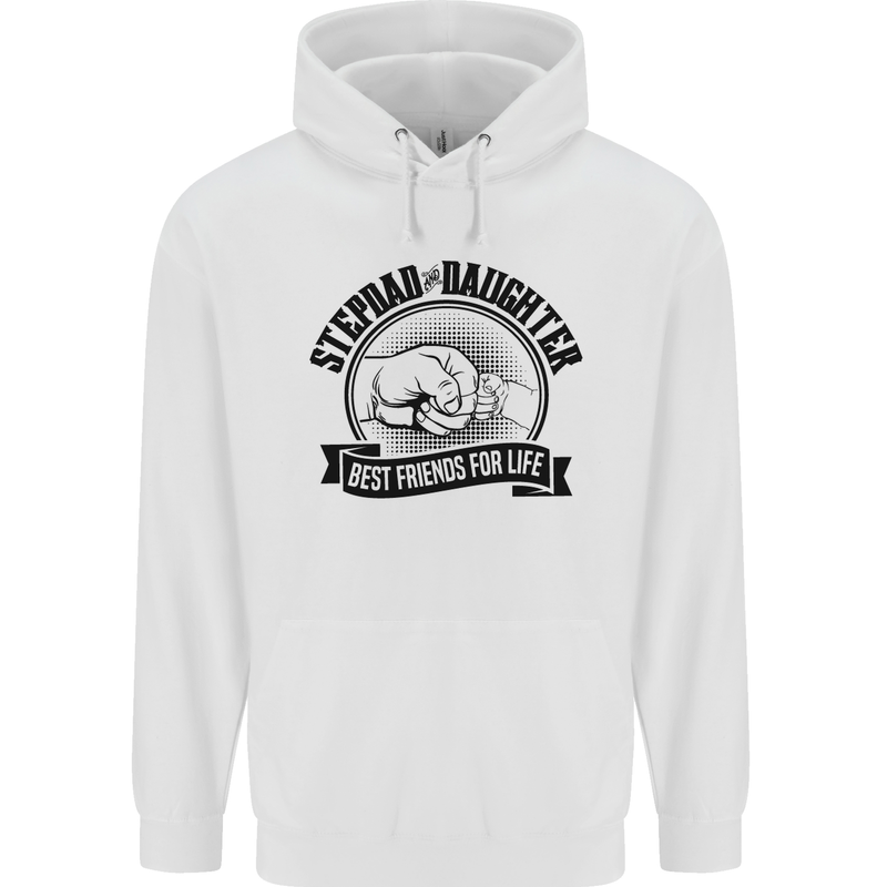 Stepdad & Daughter Best Father's Day Childrens Kids Hoodie White