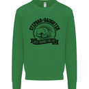 Stepdad & Daughter Best Father's Day Kids Sweatshirt Jumper Irish Green