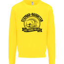 Stepdad & Daughter Best Father's Day Kids Sweatshirt Jumper Yellow