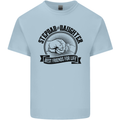 Stepdad & Daughter Best Father's Day Mens Cotton T-Shirt Tee Top Light Blue