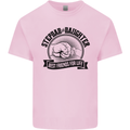 Stepdad & Daughter Best Father's Day Mens Cotton T-Shirt Tee Top Light Pink