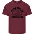 Stepdad & Daughter Best Father's Day Mens Cotton T-Shirt Tee Top Maroon