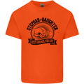 Stepdad & Daughter Best Father's Day Mens Cotton T-Shirt Tee Top Orange