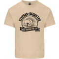 Stepdad & Daughter Best Father's Day Mens Cotton T-Shirt Tee Top Sand