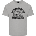 Stepdad & Daughter Best Father's Day Mens Cotton T-Shirt Tee Top Sports Grey