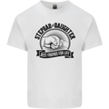 Stepdad & Daughter Best Father's Day Mens Cotton T-Shirt Tee Top White