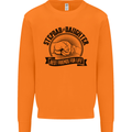 Stepdad & Daughter Best Father's Day Mens Sweatshirt Jumper Orange