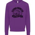 Stepdad & Daughter Best Father's Day Mens Sweatshirt Jumper Purple