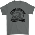 Stepdad & Daughter Best Father's Day Mens T-Shirt Cotton Gildan Charcoal