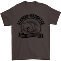 Stepdad & Daughter Best Father's Day Mens T-Shirt Cotton Gildan Dark Chocolate