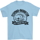 Stepdad & Daughter Best Father's Day Mens T-Shirt Cotton Gildan Light Blue