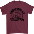 Stepdad & Daughter Best Father's Day Mens T-Shirt Cotton Gildan Maroon