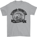 Stepdad & Daughter Best Father's Day Mens T-Shirt Cotton Gildan Sports Grey