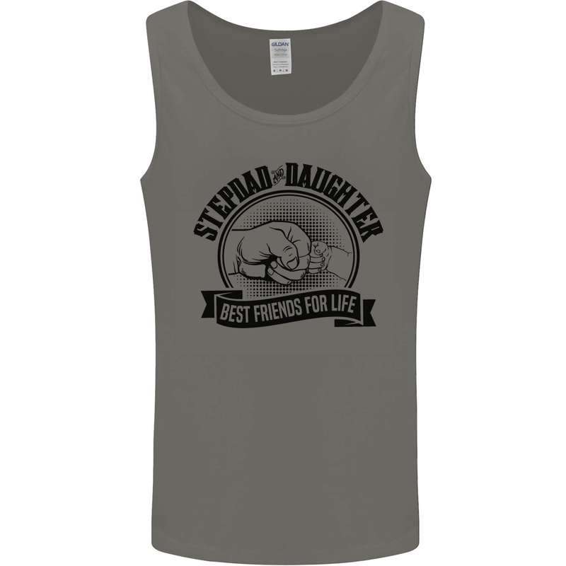 Stepdad & Daughter Best Father's Day Mens Vest Tank Top Charcoal