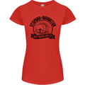 Stepdad & Daughter Best Father's Day Womens Petite Cut T-Shirt Red