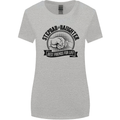 Stepdad & Daughter Best Father's Day Womens Wider Cut T-Shirt Sports Grey