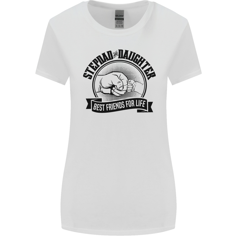 Stepdad & Daughter Best Father's Day Womens Wider Cut T-Shirt White