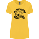 Stepdad & Daughter Best Father's Day Womens Wider Cut T-Shirt Yellow