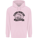 Stepdad & Daughters Friends Father's Day Childrens Kids Hoodie Light Pink