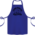 Stepdad & Daughters Friends Father's Day Cotton Apron 100% Organic Royal Blue