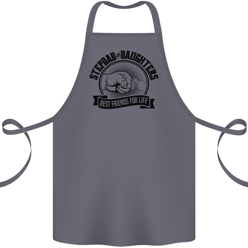 Stepdad & Daughters Friends Father's Day Cotton Apron 100% Organic Steel