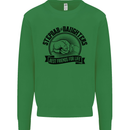 Stepdad & Daughters Friends Father's Day Kids Sweatshirt Jumper Irish Green