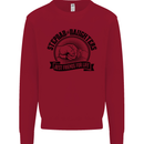 Stepdad & Daughters Friends Father's Day Kids Sweatshirt Jumper Red
