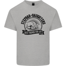 Stepdad & Daughters Friends Father's Day Kids T-Shirt Childrens Sports Grey