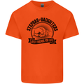 Stepdad & Daughters Friends Father's Day Mens Cotton T-Shirt Tee Top Orange