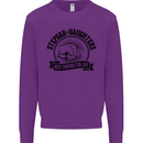 Stepdad & Daughters Friends Father's Day Mens Sweatshirt Jumper Purple