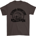 Stepdad & Daughters Friends Father's Day Mens T-Shirt Cotton Gildan Dark Chocolate