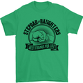 Stepdad & Daughters Friends Father's Day Mens T-Shirt Cotton Gildan Irish Green