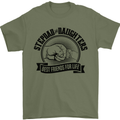 Stepdad & Daughters Friends Father's Day Mens T-Shirt Cotton Gildan Military Green