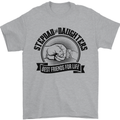 Stepdad & Daughters Friends Father's Day Mens T-Shirt Cotton Gildan Sports Grey