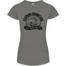 Stepdad & Daughters Friends Father's Day Womens Petite Cut T-Shirt Charcoal